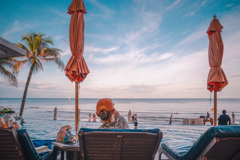 Beach chairs on Hua Hin beach